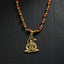 DropKart | Hanuman Pendant Gold Plated & Rudraksha Bead Mala