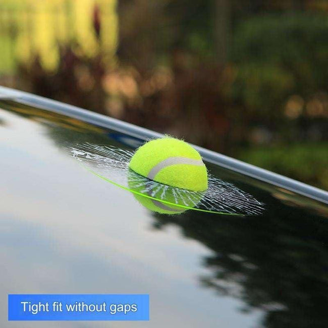 3D Broken Glass Football Car Sticker Main Image
