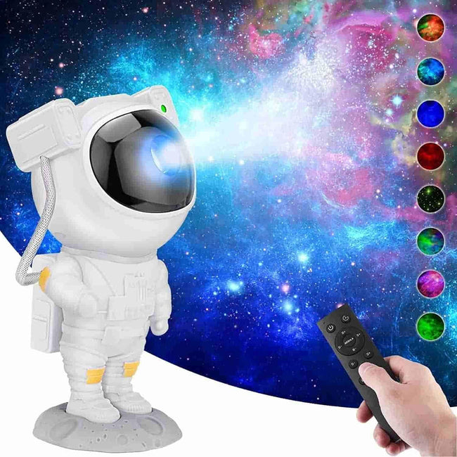Astronaut Galaxy Projector - 360 Magnetic Head Rotation, Remote Control Hover Image