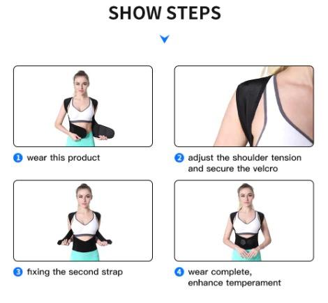 Adjustable Back Posture Corrector/ Slouching Relieve Pain Belt Women Men Main Image