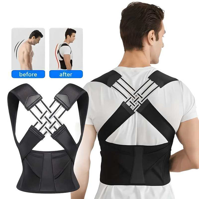 Adjustable Back Posture Corrector/ Slouching Relieve Pain Belt Women Men Hover Image