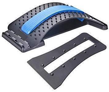 Multi-Level Back Stretcher Posture Corrector Device for Back Pain Relief with Back Support Mate Magic Back Stretching Massage (Blue) Main Image