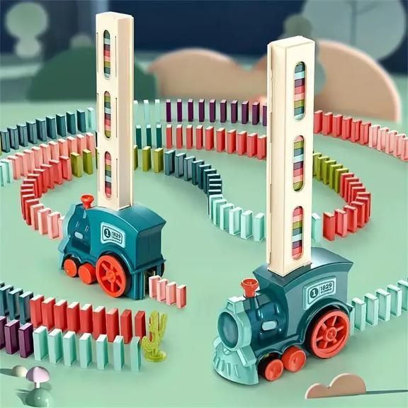 Train Toy Domino Set for Kids ? BPA-Free Plastic with Sound Effects� Hover Image