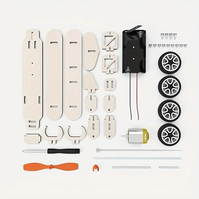 DIY Wooden Airplane Model Kit - Educational Manual Skills Development Tool Main Image