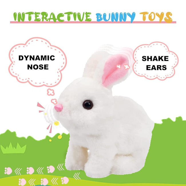 Bunny Toy, Hopping Bunny Toy Interactive Electronic Pet with Sounds and Movement Main Image