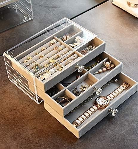 3 Layer Jewellery Storage Box Hover Image