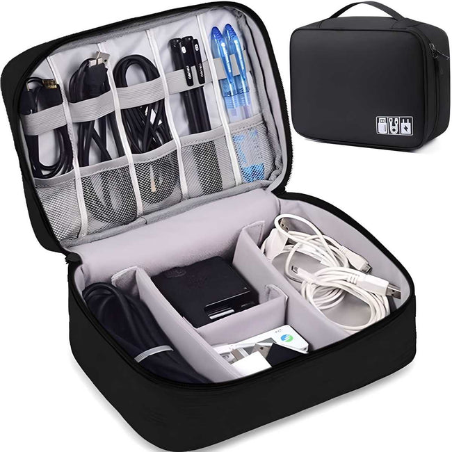 Universal Carry Travel Gadget Bag for Cables, Plug and More Hover Image