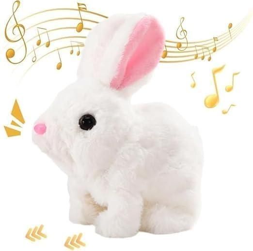 Bunny Toy, Hopping Bunny Toy Interactive Electronic Pet with Sounds and Movement Hover Image