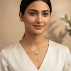 DropKart | ✨ Elegant Gold Bow Heart Pendant Necklace for Women — Delicate Chain with Stylish Everyday & Party Wear Charm Jewelry