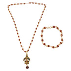 DropKart | Mahakal Trishul Pendant with Rudraksha Mala & Bracelet Combo