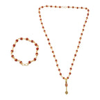DropKart | Ram Naam Gada Gold Plated Pendant with Rudraksha Bracelet Combo