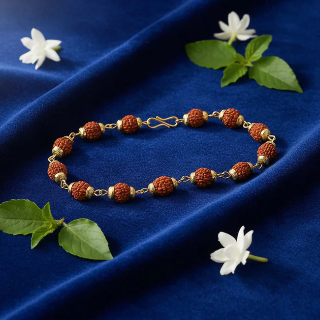 DropKart | Mahakal Trishul Pendant with Rudraksha Mala & Bracelet Combo Hover Image