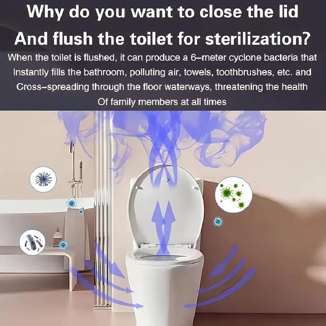 Hands-Free UVC Toilet Sanitizer Hover Image