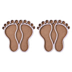DropKart | ✨ Lakshmi Charan MDF Design | Set of 2 — Auspicious MDF Religious Footprint Decor Set